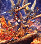 An Eldar Dire Avenger Exarch,